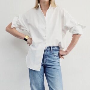 AYR The Deep End White Blouse Large

Like new and Professionally Dry Cleaned!